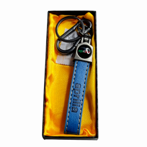 Aprilia Leather Key Chain, Key Ring with Metal & Leather finish Key Chain for Men & Women| For Scooter, bike & car