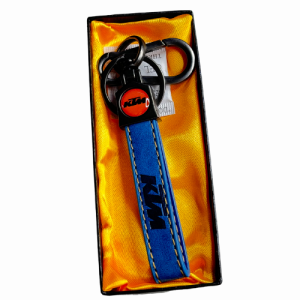 KTM Leather Key Chain, Key Ring with Metal & Leather finish Key Chain for Men & Women| For Scooter, bike & car