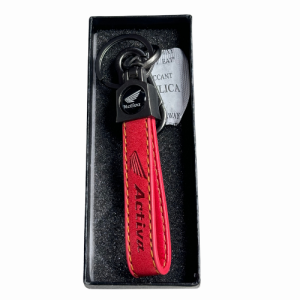 Activa Leather Key Chain, Key Ring with Metal & Leather finish Key Chain for Men & Women| For Scooter, bike & car