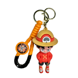 One Piece Luffy 3D Rubber Keychain| For Scooter, bike, car & bag