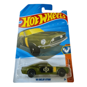 68-shelby-gt500-green-yellow-stripe-hot-wheels